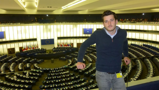 Nicolas Kirilowits au Parlement Européen de Strasbourg