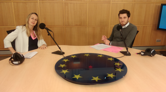 Constance Le Grip & Nicolas Kirilowits au parlement européen de Bruxelles